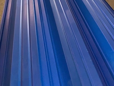 Окрашенный профнастил С21-1000, 0,55 мм, синий