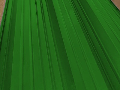 Окрашенный профнастил С20-1100, 0,5 мм, зеленая листва
