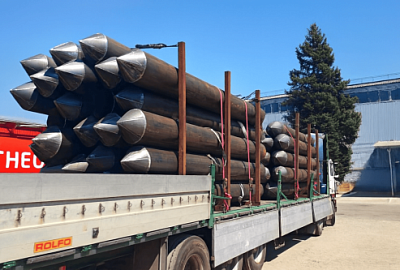 Новаметалл поставил сваи для ж/д станции