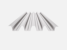 Нержавеющий профнастил Н75-1250, 0,9 мм, AISI 304