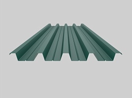 фото 1 - окрашенный профнастил н60-845, 0,4 мм, зеленый мох