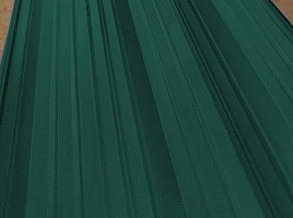 Окрашенный профнастил С10-1100, 0,7 мм, зеленый мох