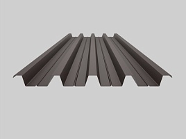 фото 1 - окрашенный профнастил н60-845, 0,5 мм, шоколадно-коричневый