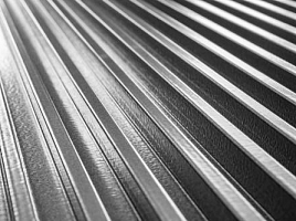 Нержавеющий профнастил НС44-1250, 0,65 мм, AISI 304